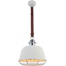 Φωτιστικό Κρεμαστό Καμπάνα Φ33cm E27 230V Λευκό Μεταλλικό Καπέλο 3175